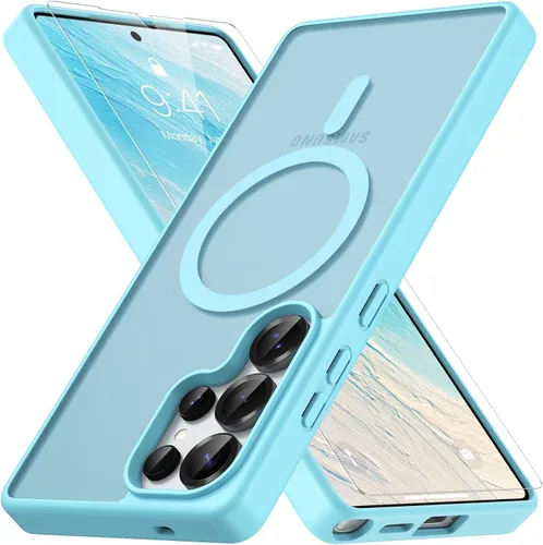 Vista 143 de Vansdon Funda para Samsung Galaxy S24 Plus, S25 Plus, S26 Plus, azul marino