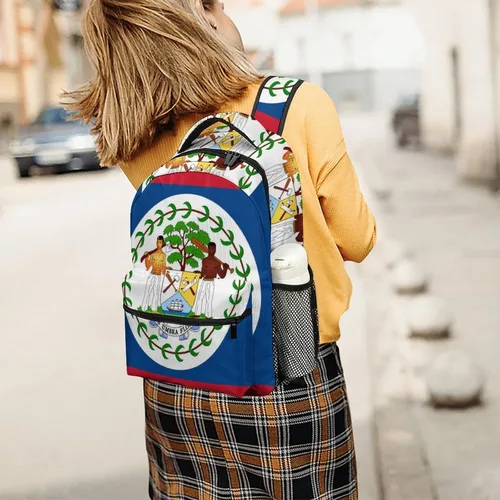 Vista 7 de Banderas de viaje para laptop con la bandera de Belice, unisex, a la moda, para la universidad