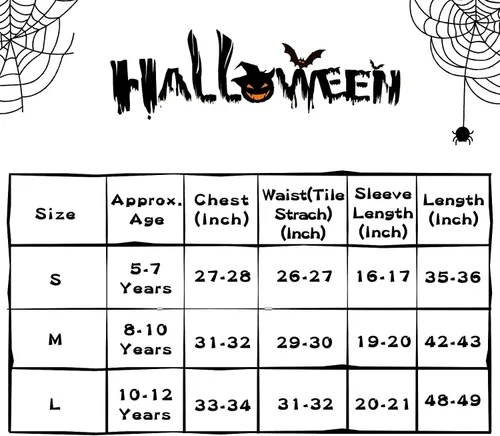 Vista 5 de Lumiparty Disfraz de Halloween para niñas, disfraz de bruja para niñas, disfraz de bruja perfecto para niñas