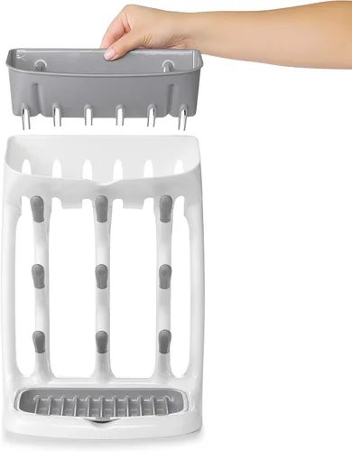 Vista 8 de OXO Tot plástico ahorro de espacio estante de secado para cocina
