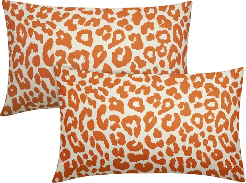 Vista 74 de Juego de 2 fundas de almohada con estampado de leopardo negro de 16 x 16 pulgadas, diseño de animal de guepardo, chinoiserie, fundas de almohada