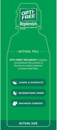 Vista 3 de Opti-Free Solución de reposición para lentes de contacto 4 Fl oz