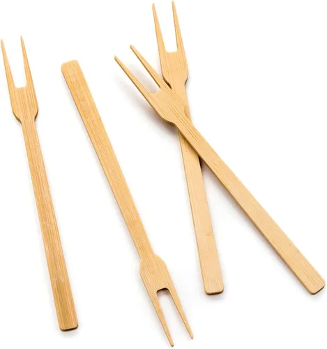 Vista 14 de RSVP International Palillos de bambú compostables para servir y cócteles, aperitivos, 50 unidades, 3.5 pulgadas