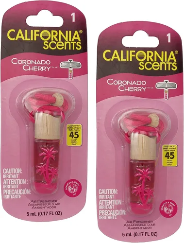 Vista 12 de California Scents Ambientadores colgantes, collar de vial colgante, ambientador colgante para automóvil y eliminador de olores para olores fuertes