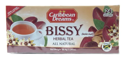 Vista 3 de Caribbean Dreams Bissy Tea (Kola Nut), 24 bolsas de té (paquete de 3) por Caribbean Dreams