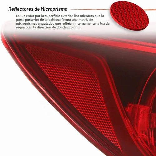 Vista 5 de AKKON - Compatible con Mazda 3 4 puertas Sedan modelo 2014 2015 2016 2017 2018 [tipo halógeno] lámpara trasera exterior luz de freno lado izquierdo