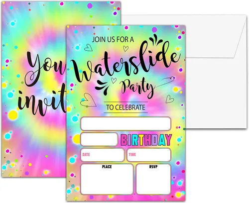 Vista 16 de Invitaciones para fiesta de primer cumpleaños, invitaciones de cumpleaños con purpurina de globo, invitaciones de cumpleaños de doble cara