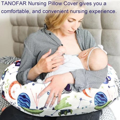 Vista 56 de Funda para almohada de lactancia TANOFAR, funda de almohada de lactancia neutral para bebés niños y niñas, funda de almohada de lactancia ultra
