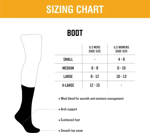 Vista 7 de Browning Calcetines de álamo, 2 pares de calcetines para botas de mezcla de lana