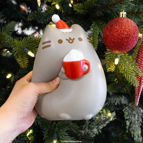 Vista 7 de Hamee Pusheen - Juguete de Navidad Jumbo Squishy coleccionable de SquiSHU