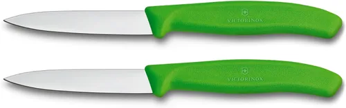 Vista 2 de Victorinox Swiss Classic - Juego de cuchillos de pelar (2 unidades), punta puntiaguda, color verde