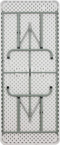Vista 6 de Mesa plegable moldeada, Plástico, Blanco