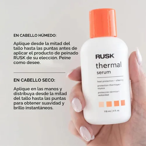 Vista 7 de RUSK Designer Collection Suero térmico con aceite de argán, 4.2 fl. oz.