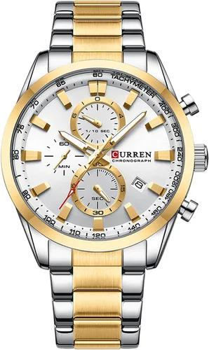 Vista 13 de FANMIS Reloj de pulsera para hombre de lujo, cronógrafo de negocios, analógico, resistente al agua, con correa de cuero