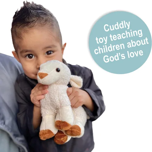 Vista 8 de My Little Lamb - Cordero cantante con Biblia de audio, historias y canciones (3+), animal de peluche musical para bebé, juguete cristiano para niños