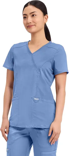 Vista 2 de Cherokee WW Revolution - Camisa de enfermería con 2 bolsillos para mujer ciel