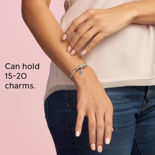 Vista 7 de PANDORA Jewelry Moments Snake Chain Charm Bracelet