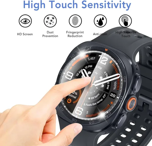 Vista 4 de SPGUARD Paquete de 3 protectores de pantalla para Samsung Galaxy Watch