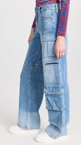 Vista 4 de Alice + Olivia Cay - Pantalones de mezclilla holgados para mujer