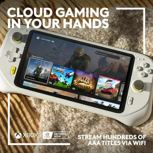 Vista 2 de Logitech G Cloud Handheld Portable Gaming Console with Long-Battery Life, 1080P 7-Inch Touchscreen, Lightweight Design, Xbox Cloud Gaming, NVIDIA