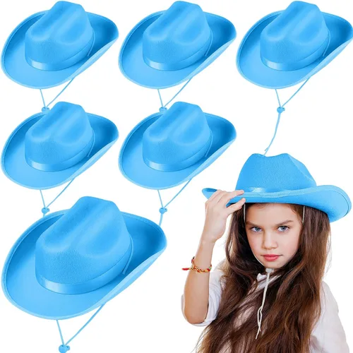 Vista 23 de Hercicy Sombreros de vaquero para niños pequeños, sombrero de vaquera para niños y niñas, accesorios de disfraz de bebé, suministros de fiesta