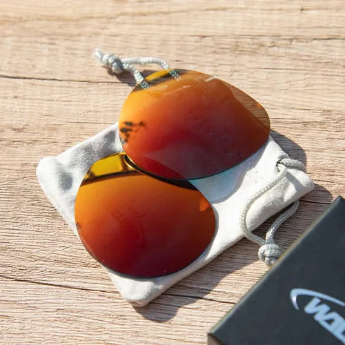 Vista 4 de Walleva Lentes de repuesto para gafas de sol Maui Jim Swinging Bridges Múltiples opciones disponibles