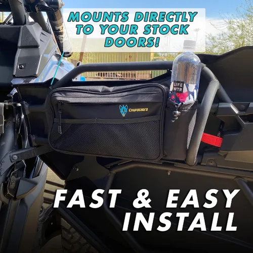 Vista 3 de Chupacabra Offroad Can-Am X3 - Bolsas para puerta trasera, resistentes al agua, para modelos 2017-2021, juego de dos bolsas para puerta derecha e