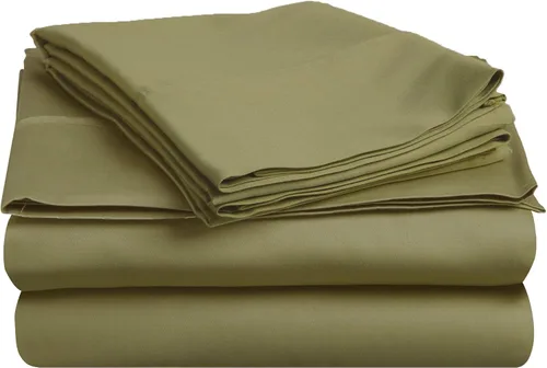 Vista 6 de BLUENILEMILLS Blue Nile Mills - Juego de sábanas de algodón egipcio, 400 hilos, suave, tejido satinado, transpirable, para todas las estaciones