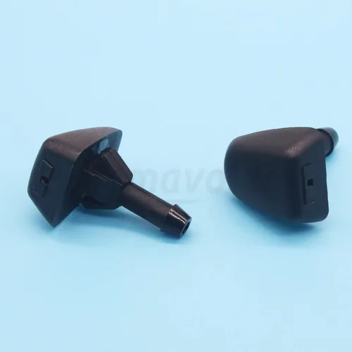 Vista 5 de 2 piezas de repuesto de boquilla de limpiaparabrisas para Volvo. OEM: 30655605, 7845009010. Negro