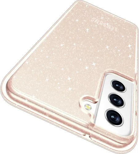 Vista 7 de Rayboen Funda para Samsung Galaxy S21 FE 5G con 2 protectores de pantalla suaves, diseño híbrido transparente, a prueba de golpes, delgada