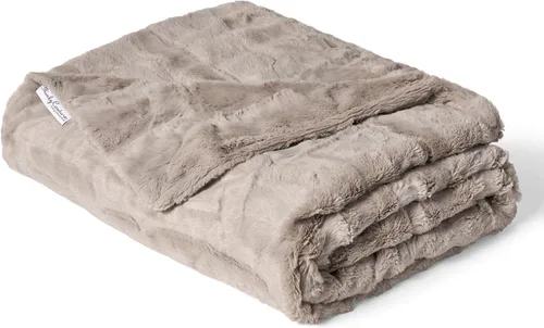 Vista 12 de Manta Minky Couture Sorbet - Manta Ultra Suave para Comodidad Sedosa y Suave - Manta Decorativa Premium - Tela de Peso Medio, Transpirable - Lavable