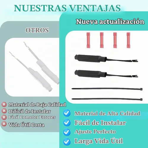 Vista 4 de Kit Electrónico de Derivación de Amortiguador Compatible con Buick GMC Cadillac Chevrolet Ford 2000-2012 Funciona en Amortiguadores de Suspensión