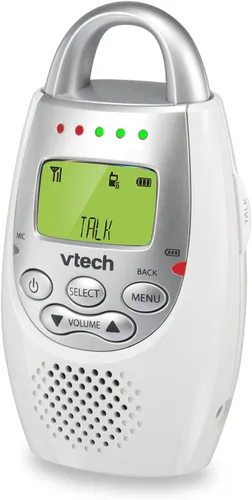 Vista 11 de Monitor para bebés de audio digital VTech Communications Safe and Sound, Monitor con una unidad para padres, Blanco/Plateado