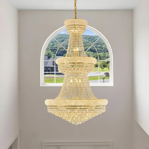Vista 14 de Candelabros rectangulares de cristal para comedor, 10 luces de altura ajustable, lámpara de techo ovalada de cristal para isla de cocina, acabado