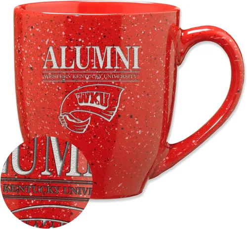 Vista 75 de Rico Industries NCAA Illinois Fighting Illini Alumni - Taza de café de cerámica moteada grabada con láser de 16 onzas