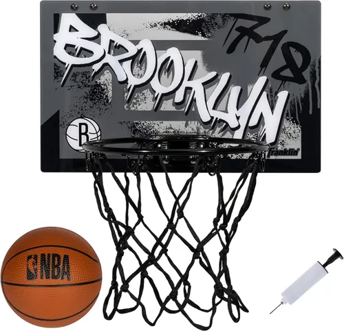 Vista 23 de Franklin Sports NBA Team Over the Door Aros de Baloncesto - Mini Aro de Baloncesto Interior para Niños + Juego de Pelota - Mini Aros para Fanáticos