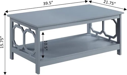 Vista 7 de Convenience Concepts Mesa de centro Omega, gris