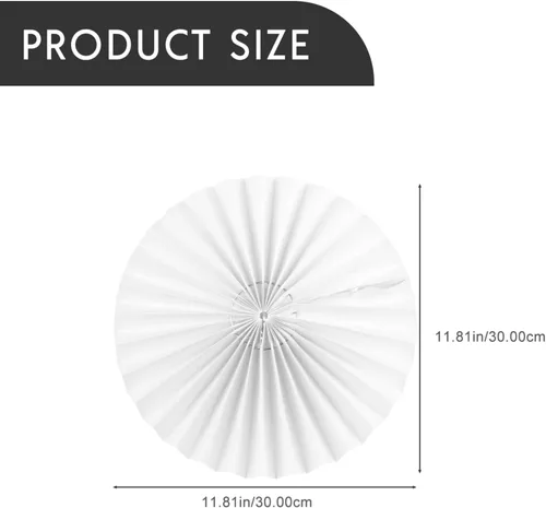 Vista 7 de Beaupretty Lámpara de papel para lámpara colgante, lámpara de origami, lámpara colgante, plisado, pantalla decorativa, farol, cubiertas