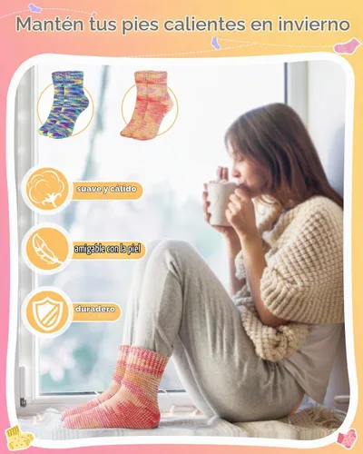 Vista 5 de Katech Kit de tejido para adultos principiantes con instrucciones paso a Azul 2