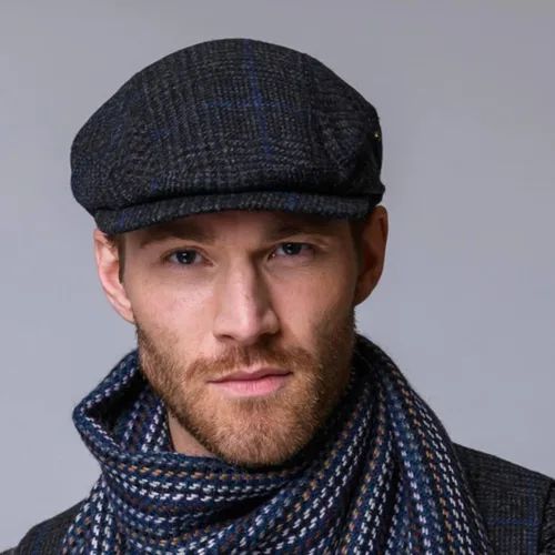 Vista 7 de Mucros Weavers Gorra plana irlandesa para hombre, fabricada en Irlanda, 100% tweed irlandés, verde