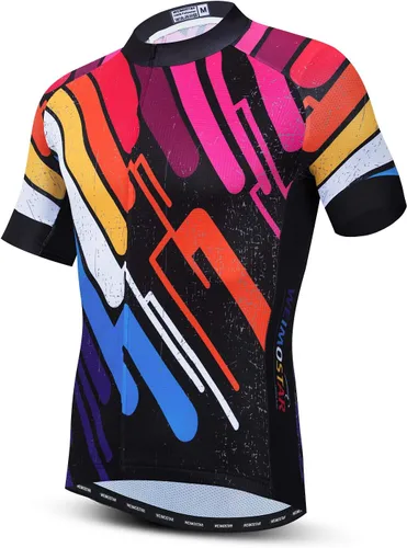 Vista 9 de Hotlion Verano Ciclismo Jersey Hombres Mountain Bike Jersey Secado rápido Bicicleta Camisa Manga Corta Ciclismo Ropa