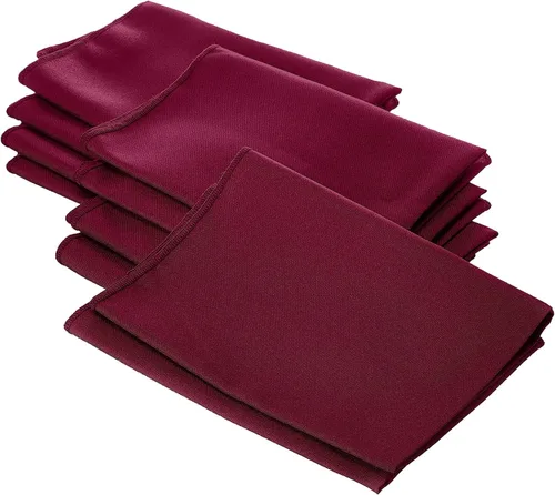 Vista 111 de LA Linen Paquete de 10 servilletas de popelina de poli, servilletas de tela suave, servilletas lavables y reutilizables, servilletas de mesa