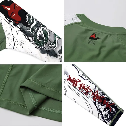 Vista 4 de HUGE SPORTS Manga larga con protección solar UV UPF 50+ para hombre
