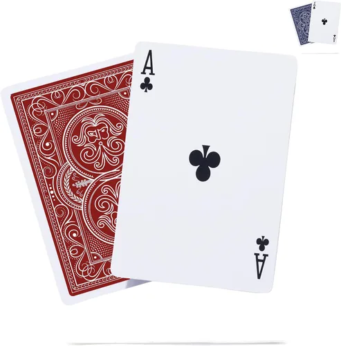 Vista 9 de Baraja pesada de cartas ideal para exteriores Naipes impermeables resistentes al viento Cartas de póquer protegidas de plástico grueso