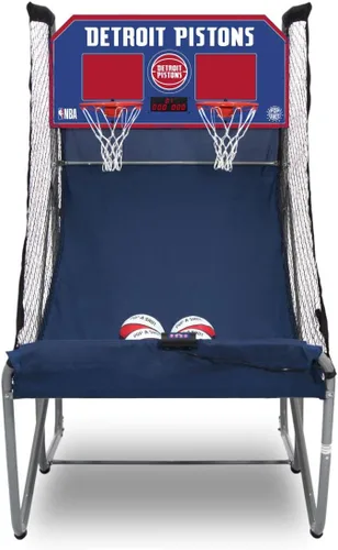 Vista 22 de Pop-A-Shot - Home Dual Shot Arcade Basketball Game with NBA Graphics l Sensor Scoring l 16 Game Modes l 7 Balls l Foldable Storage l for All NBA Fans