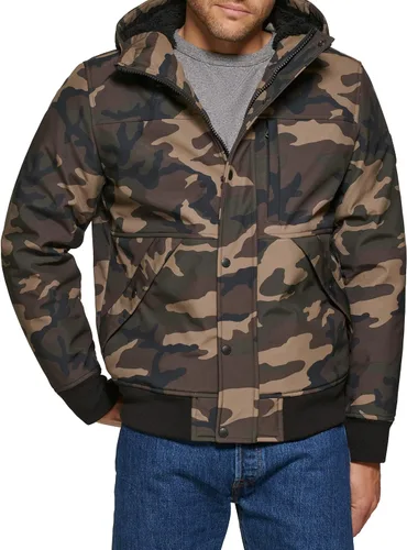 Vista 7 de Chaqueta para Hombre de Levi's, Bomber con Capucha y Forro de Sherpa Suave