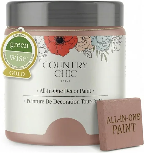 Vista 119 de Country Chic - Pintura a la tiza todo en uno para muebles y armarios, ecológica, acabado mate, con primer y sellador, para madera y metal, Alchemist