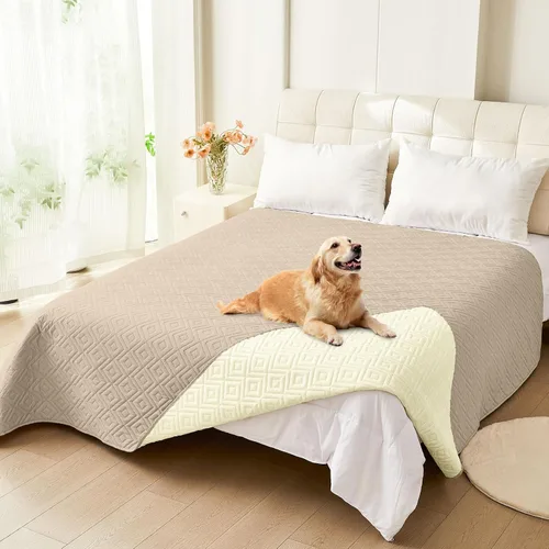 Vista 42 de hyha Manta impermeable para perros, funda suave para cama de perro, mantas para mascotas, funda impermeable para sofá y sillón para perros lavable