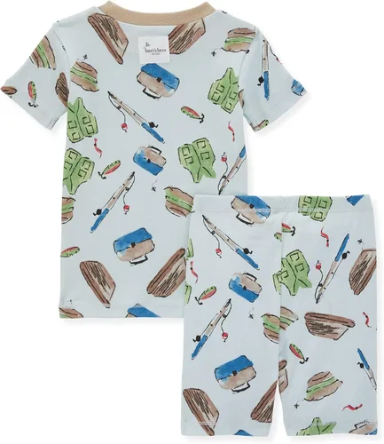 Vista 2 de Burt's Bees Baby Boys' Pajamas, Tee and Pant 2-Piece PJ Set, 100% Organic Cotton