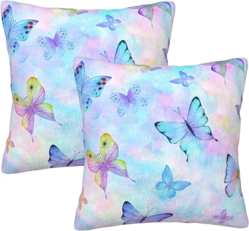 Vista 22 de Juego de 2 fundas de almohada de estilo étnico vintage, estampado geométrico azteca, étnico, tribal, para dormitorio, sala de estar, sofá